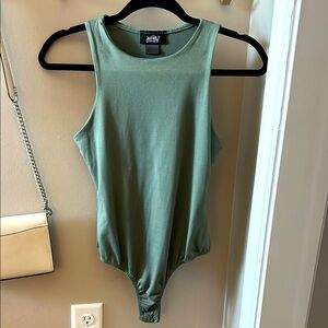 Green Sleeveless Bodysuit